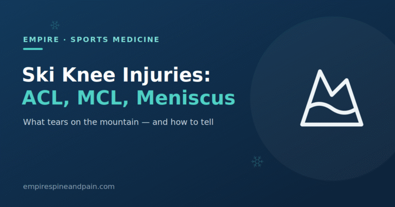 Ski knee injuries — ACL, MCL, and meniscus tears from skiing and snowboarding