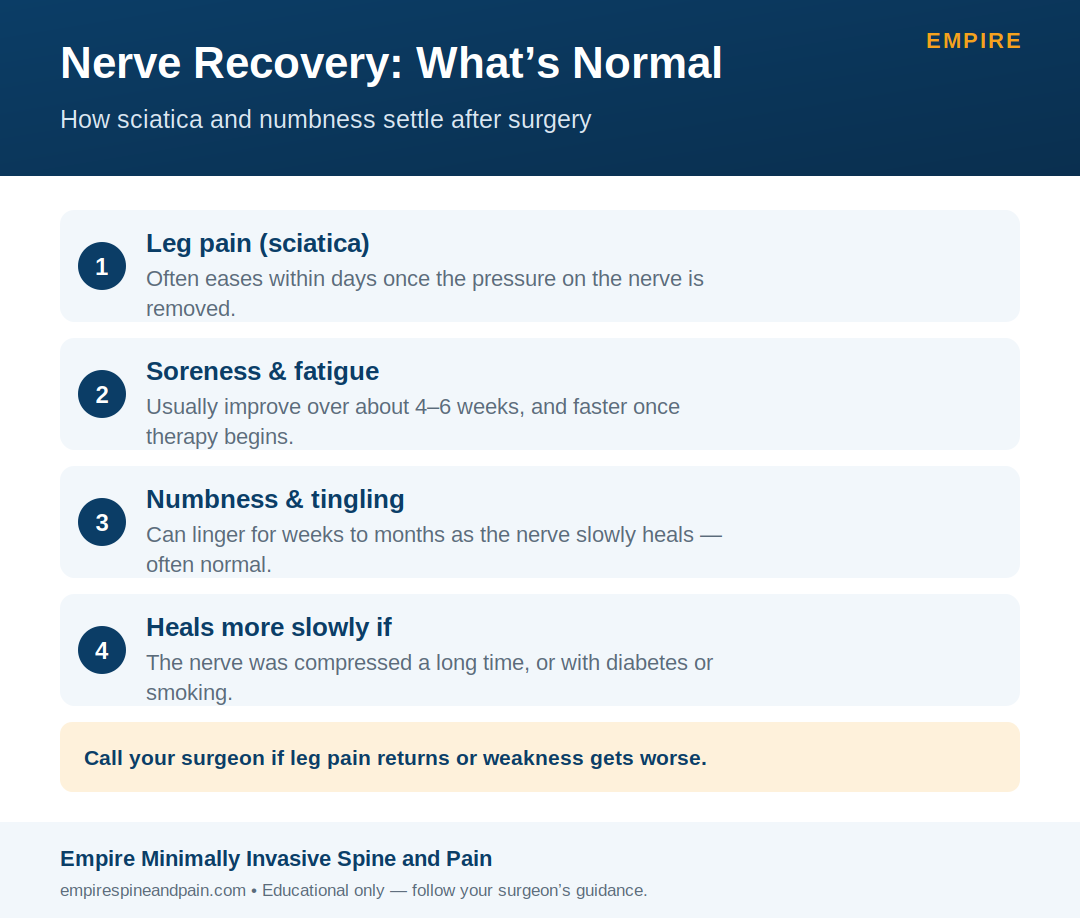 Nerve recovery after microdiscectomy: what is normal