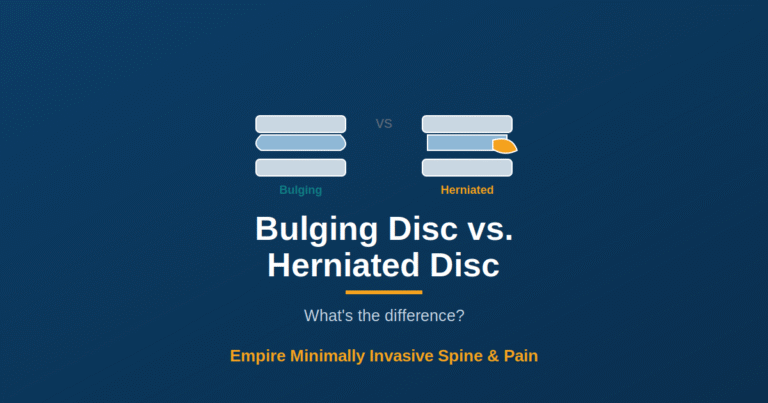 Bulging disc vs herniated disc — Empire Minimally Invasive Spine and Pain
