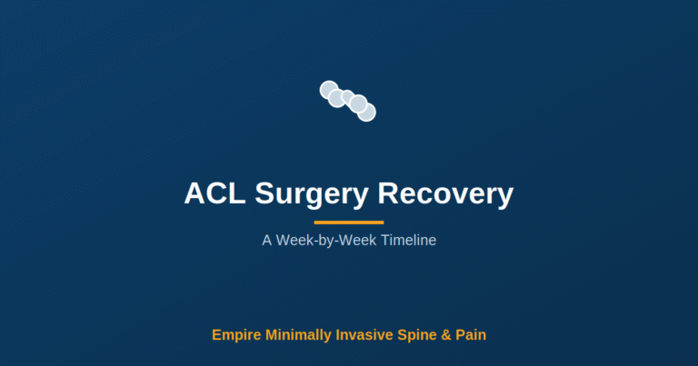 ACL Surgery Recovery Timeline — Empire Minimally Invasive Spine and Pain