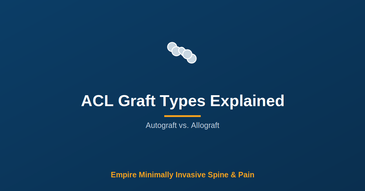ACL Graft Types Explained: Autograft vs. Allograft — Empire Minimally Invasive Spine and Pain