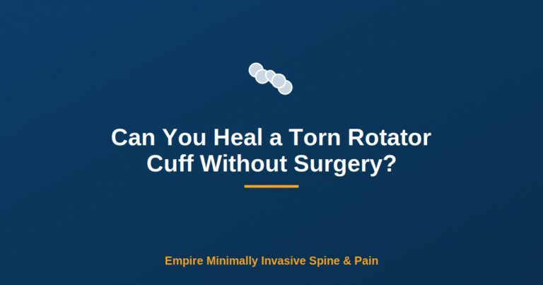 Can You Heal a Torn Rotator Cuff Without Surgery? — Empire Minimally Invasive Spine and Pain