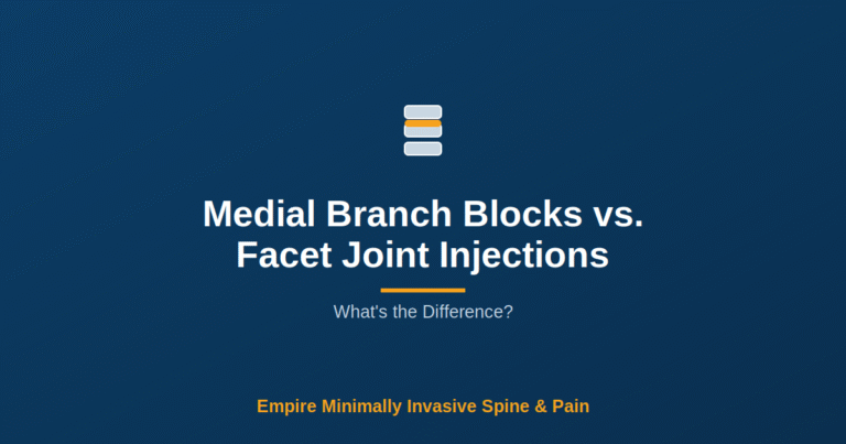 Medial Branch Blocks vs. Facet Joint Injections — Empire Minimally Invasive Spine and Pain